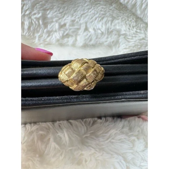 Harry Levine Vintage Handbag Purse Womens Small Black Gold Clasp Coin - Picture 7 of 10